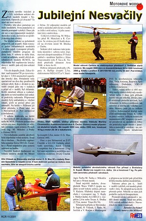 Setkání obřích modelů, RCR 11/2001 Setkání obřích modelů, RCR 11/2001