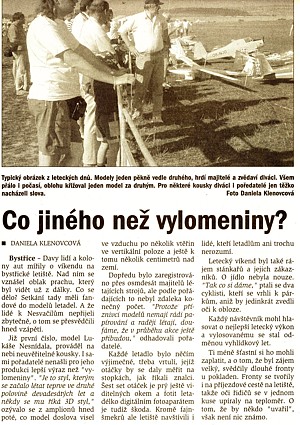 Setkání obřích modelů, Benešovský deník 22.9.2003 Setkání obřích modelů, Benešovský deník 22.9.2003