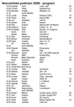 Nesvačilské podívání 2008 - program (předběžný) Nesvačilské podívání 2008 - program (předběžný)